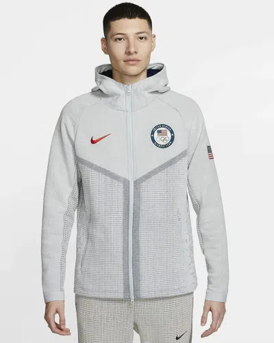 Pre-owned Nike Mens Sportswear Windrunner Usa Olympic Team Tech Pack Hoodie L Ct2798-043 In Multicolor