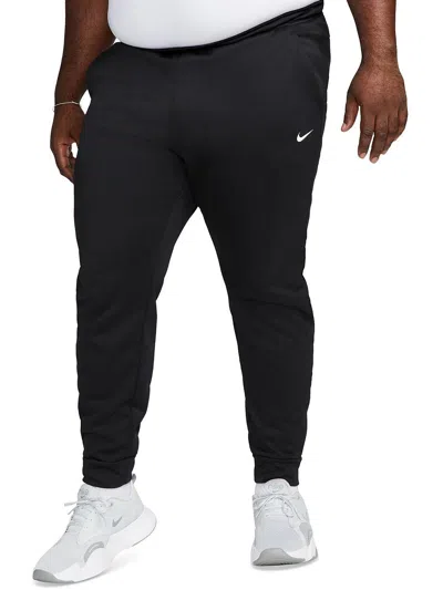 Nike Mens Tapered Fitness Jogger Pants In Black