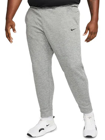 Nike Mens Tapered Fitness Jogger Pants In Grey