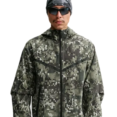 Nike Mens Tech Dri-fit Woven Wr Fz Jacket Aop In Multi