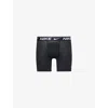 Nike Mens Ultra Comfort Pack Of Three Jersey Boxer Briefs Blk - Dusty/monarch/blk In Black