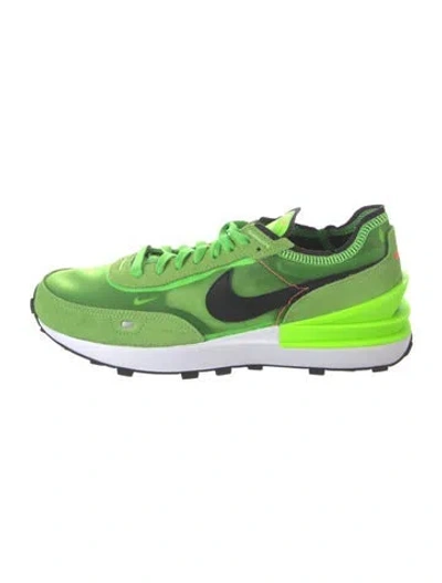 Pre-owned Nike Mens Waffle One Da7995 300 Electric Green Athletic Sneakers