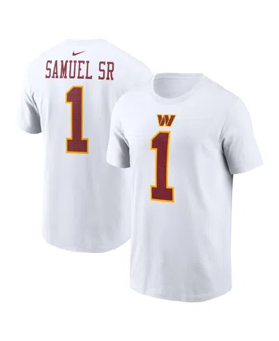 Nike Men'sâ Deebo Samuel Sr White Washington Commanders Player Name Number T-shirt