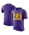 Nike Men's Purple Los Angeles Lakers Courtside This Is Our Year T-shirt In Purple