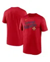 Nike Men'sâ Red St. Louis Cardinals 2025 City Connect Team Phrase Script Legend Performance T-shirt In Red