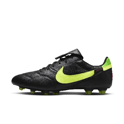 Nike Men's Premier 3 Fg Low-top Soccer Cleats In Black