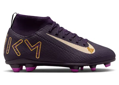 Pre-owned Nike Mercurial Superfly 10 Club Mg Kylian Mbappé Sneakers In Grand Purple/pale Ivory