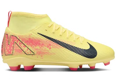 Pre-owned Nike Mercurial Superfly 10 Club Mg Kylian Mbappe Sneakers In Light Laser Orange/armory Navy Blue