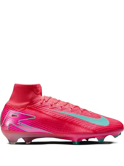 Nike Mercurial Superfly 10 Elite "ember Glow/aurora Green" Sneakers In Red
