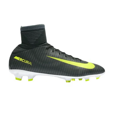Pre-owned Nike Mercurial Superfly 5 Cr7 Fg Gs 'seaweed' | Black | Kid's Size 5.5