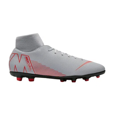Pre-owned Nike Mercurial Superfly 6 Club Fg Mg 'wolf Grey Crimson' | Men's Size 7 In Gray