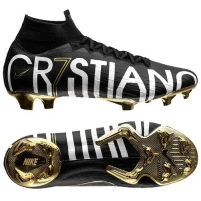Pre-owned Nike Mercurial Superfly 6 Elite Cr7 Fg Cristiano Ronaldo Cj7902 007 Limited In Black, Gold