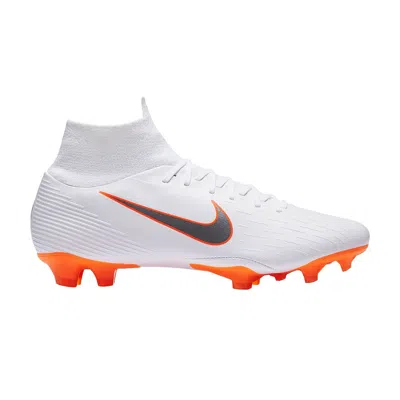 Pre-owned Nike Mercurial Superfly 6 Pro Fg 'white Total Orange' | Men's Size 9.5