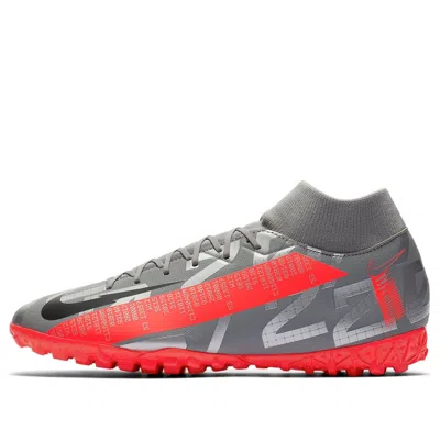 Nike Mercurial Superfly 7 Academy Tf Turf 'grey Red'