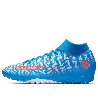 Nike Mercurial Superfly 7 Cr7 Tf Turf 'blue Pink'