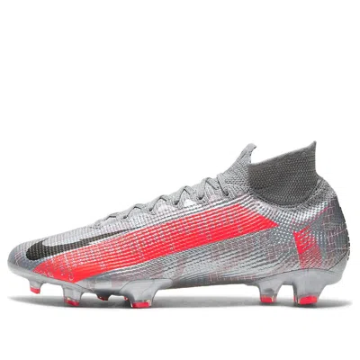 Nike Mercurial Superfly 7 Elite Fg 'metallic Grey Crimson'