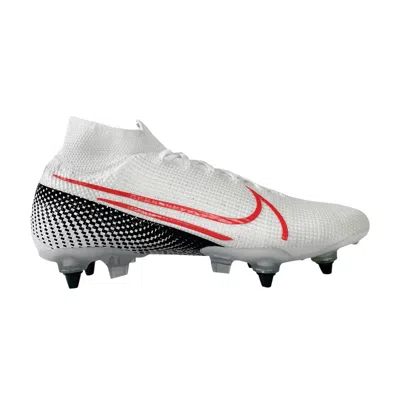 Pre-owned Nike Mercurial Superfly 7 Elite Sg Pro Ac 'white Laser Crimson'