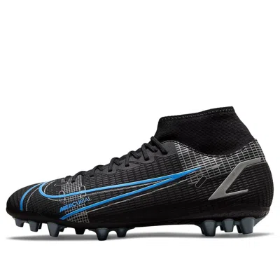 Nike Mercurial Superfly 8 Academy Ag Artificial Grass 'black Blue'