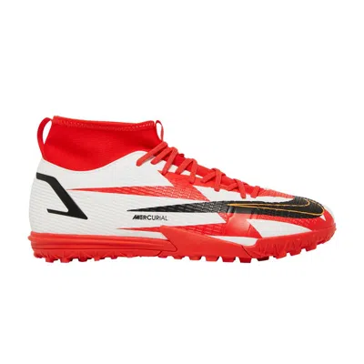 Pre-owned Nike Mercurial Superfly 8 Academy Cr7 Tf Gs 'chile Red' | Kid's Size 2.5