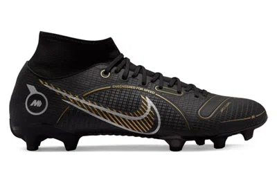 Pre-owned Nike Mercurial Superfly 8 Academy Fg/mg Black Metallic Gold In Black/metallic Gold/metallic Silver