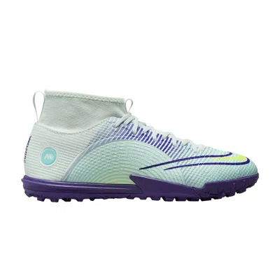Pre-owned Nike Mercurial Superfly 8 Academy Tf Gs 'dream Speed - Barely Green Electro Purple' | Kid's Size 2