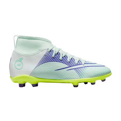 Pre-owned Nike Mercurial Superfly 8 Club Fg Mg Gs 'dream Speed - Barely Green Electro Purple' | Kid's Size 5