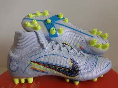 Pre-owned Nike Mercurial Superfly 8 Elite Ag Progress Pack Football Grey Sz 7 [dj2841-055] In Gray
