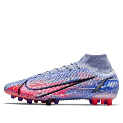 Nike Mercurial Superfly 8 Elite Km Ag Artificial Grass 'light Thistle Purple Dazzling Indigo Purple