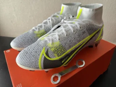 Pre-owned Nike Mercurial Superfly 8 Elite Sg Pro ‘safari Pack' Dd3688-108 Men's 12 No-lid In White