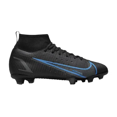 Pre-owned Nike Mercurial Superfly 8 Pro Fg Gs 'black Photo Blue' | Kid's Size 5