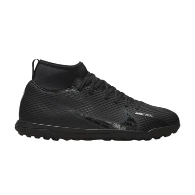 Pre-owned Nike Mercurial Superfly 9 Club Tf Gs 'black Dark Smoke Grey' | Kid's Size 4.5