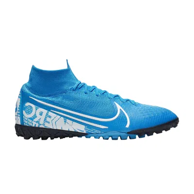 Pre-owned Nike Mercurial Superflyx 7 Elite Tf 'new Lights' In Blue