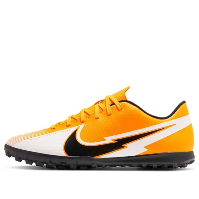 Nike Mercurial Vapor 13 Club Tf Turf 'black Yellow' In Orange