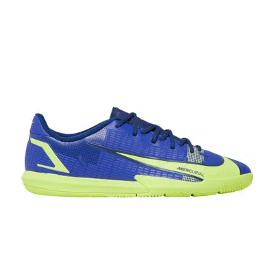 Pre-owned Nike Mercurial Vapor 14 Academy Ic Gs 'lapis Volt' | Blue | Kid's Size 6