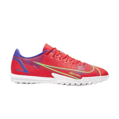 Pre-owned Nike Mercurial Vapor 14 Academy Tf 'bright Crimson Indigo Burst' In Red