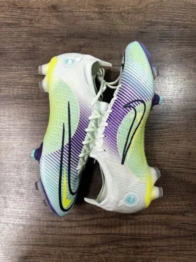 Pre-owned Nike Mercurial Vapor 14 Elite Fg Mds Barely Green Cv0987-375 Mens Size 6-11.5 In Multicolor