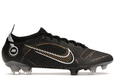 Pre-owned Nike Mercurial Vapor 14 Elite Fg Metallic Gold Sneakers In Black/metallic Silver/cave Stone
