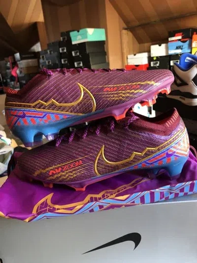 Pre-owned Nike Mercurial Vapor 15 Elite Fg Kylian Mbappe [dr9996 694] Soccer Cleats Super In Purple