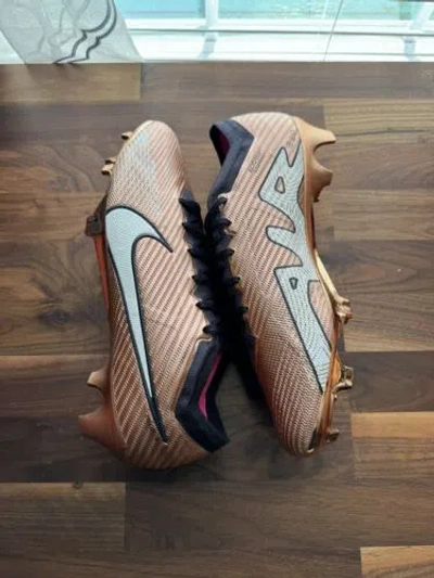 Pre-owned Nike Mercurial Vapor 15 Elite Fg Metallic Copper Dr5934-810 Mens Sz 12 No Lid In Multicolor