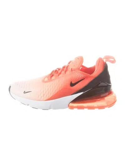 Pre-owned Nike Mesh Athletic Sneakers In Orange