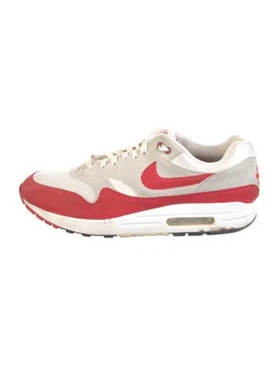 Pre-owned Nike Mesh Colorblock Pattern Sneakers In Red