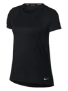 Nike Mesh-panel Short-sleeve T-shirt In Black