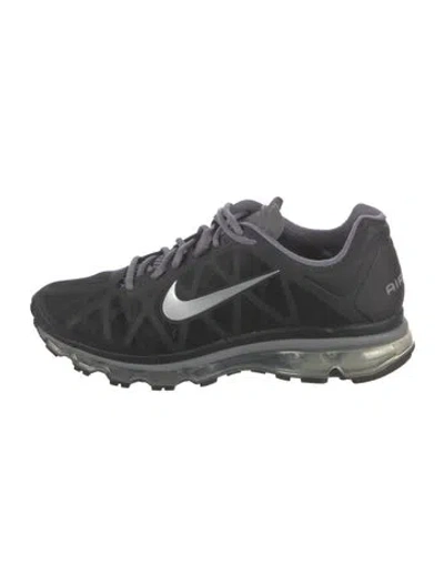 Pre-owned Nike Mesh Patterned Athletic Sneakers In Black