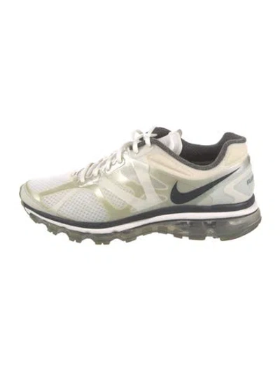 Pre-owned Nike Mesh Patterned Athletic Sneakers In White