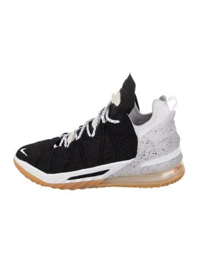 Pre-owned Nike Mesh Printed Athletic Sneakers In Black