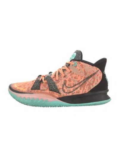 Pre-owned Nike Mesh Printed Sneakers In Orange