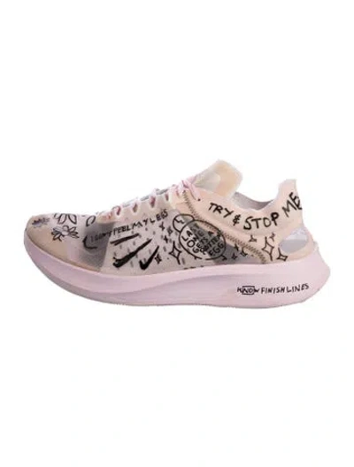 Pre-owned Nike Mesh Printed Sneakers In Pink