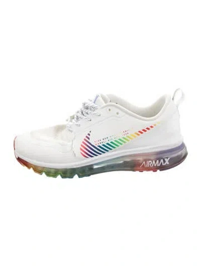Pre-owned Nike Mesh Printed Sneakers In White