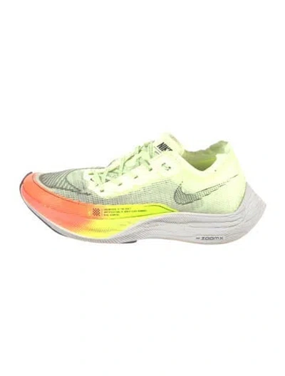 Pre-owned Nike Mesh Printed Sneakers In Yellow
