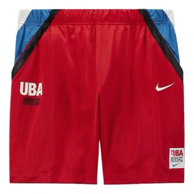 NIKE NIKE MESH SHORTS CONTRASTING COLORS ALPHABET PRINTING SPORTS BASKETBALL US EDITION RED